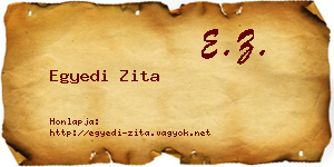 Egyedi Zita névjegykártya